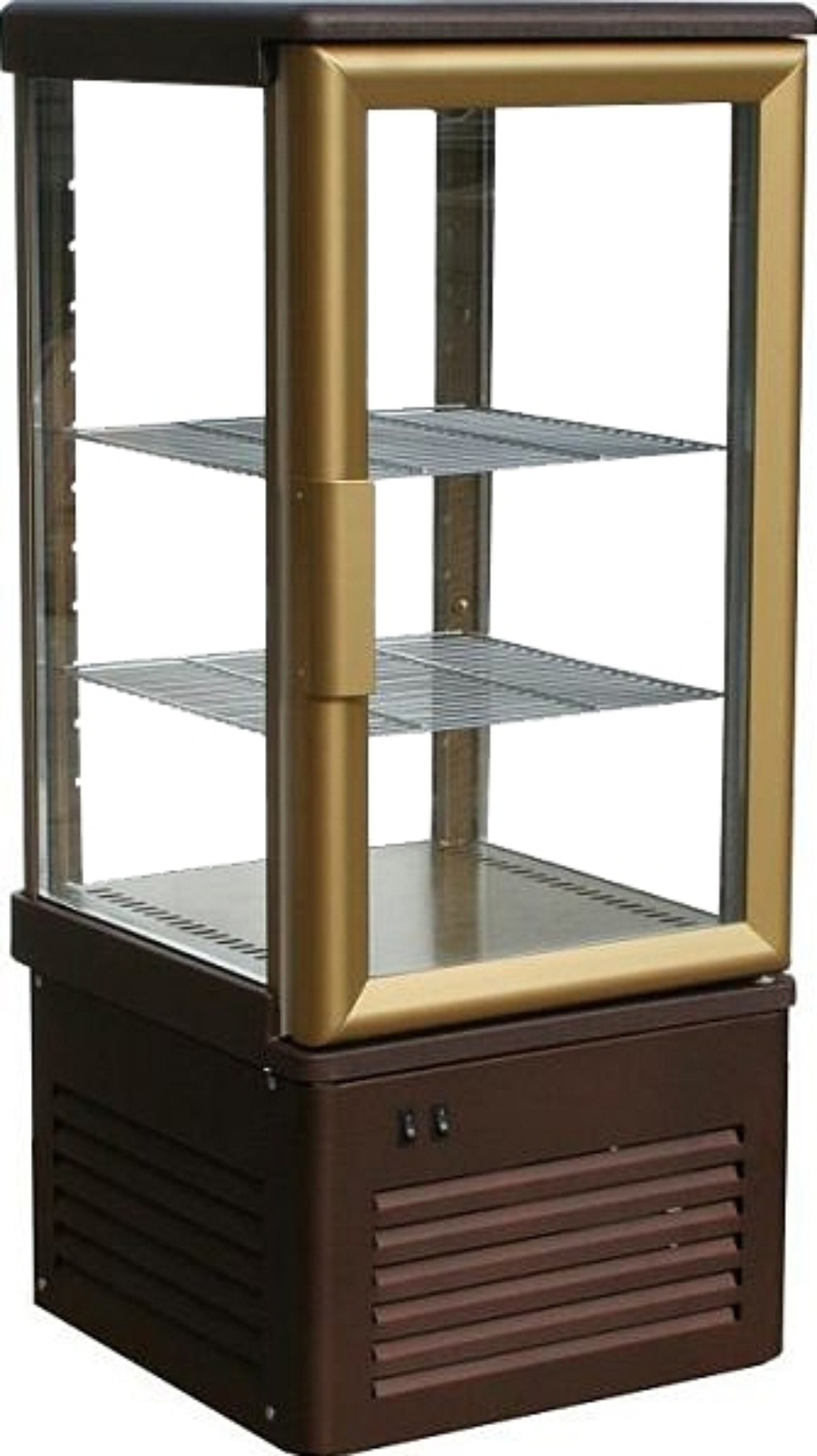 Шкаф кондитерский POLUS D4 VM 120-1 (R120C) (0109-0102 (коричнево-золотой))
